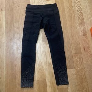 Lululemon Tight Stuff II crops in reflective